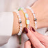 Spectre | Bracelet macramé galets de verre sirène